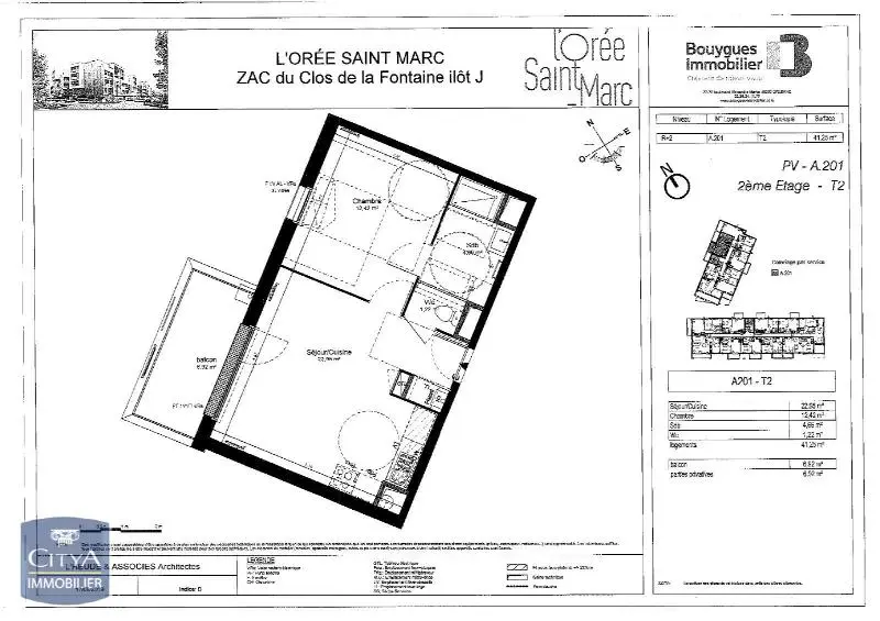 Photo 5 Appartement 2 pièces 41.25m²