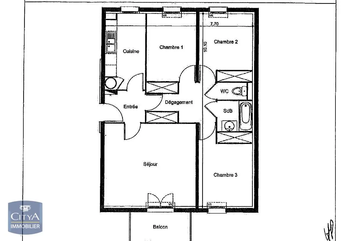 Photo 1 Appartement 4 pièces 74.45m²