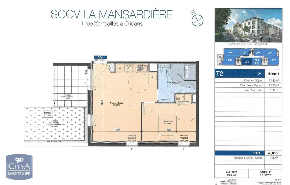 Photo 2 Appartement 2 pièces 43.05m²