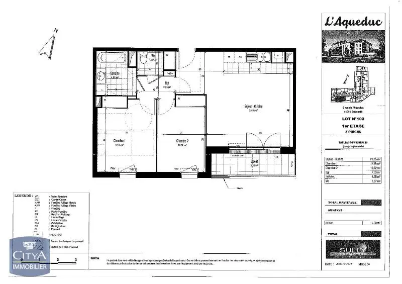 Photo 6 Appartement 3 pièces 62.4m²