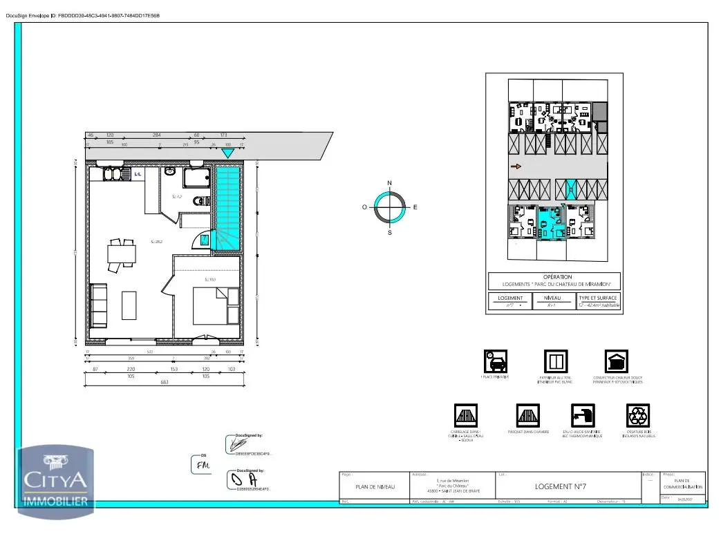 Photo 1 Appartement 2 pièces 42.4m²
