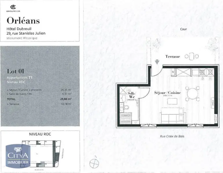 Photo 1 appartement Orléans