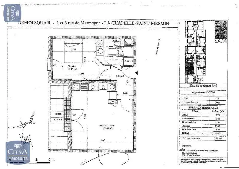 Photo 7 Appartement 2 pièces 42.61m²