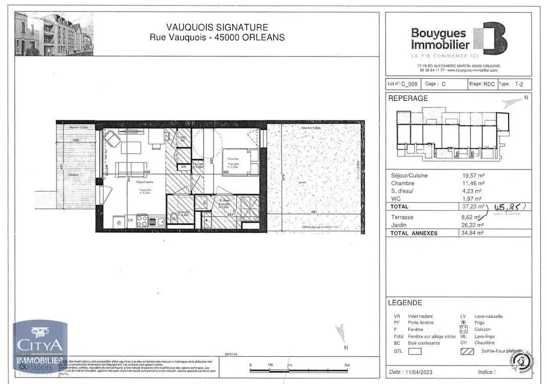 Photo 2 Appartement 2 pièces 37.23m²