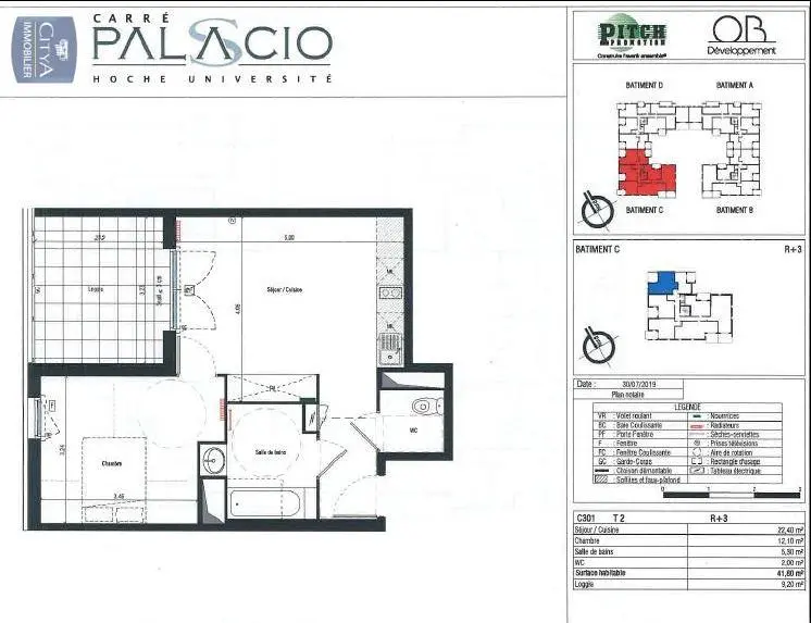 LOCATION NIMES P2 STANDING CENTRE VILLE  HOCHE TERRASSE PARKING