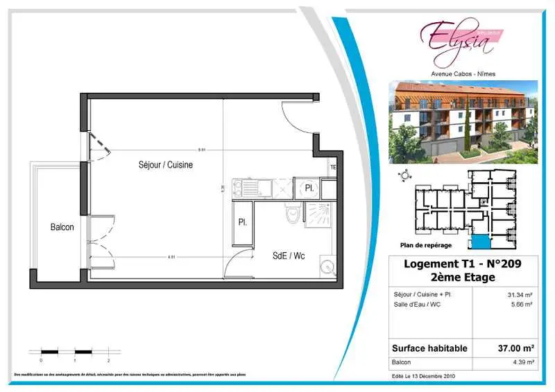 Photo 7 Appartement 1 pièce 37m²