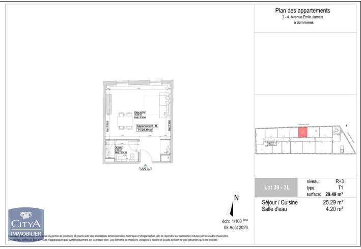 SOMMIERES - LOCATION P1 -RESIDENCE CALME - APPARTEMENTS RENOVES - BELLES PIERRES