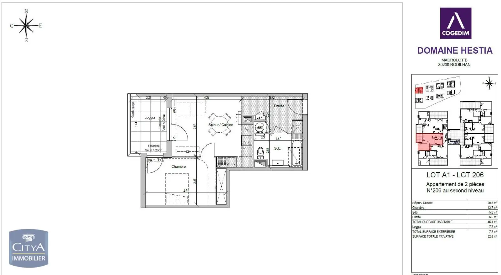 Photo 1 Appartement 2 pièces 45.1m²