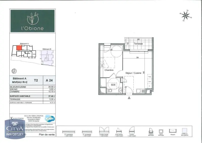 Photo 7 Appartement 2 pièces 37.4m²