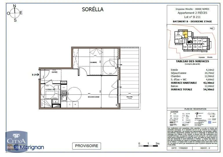 Photo 1 Appartement 2 pièces 42.3m²