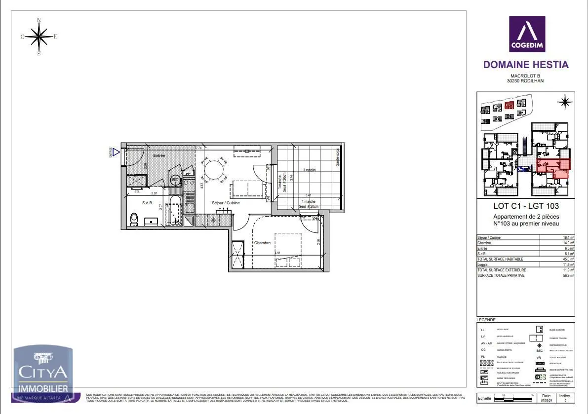 Photo 1 Appartement 2 pièces 45m²
