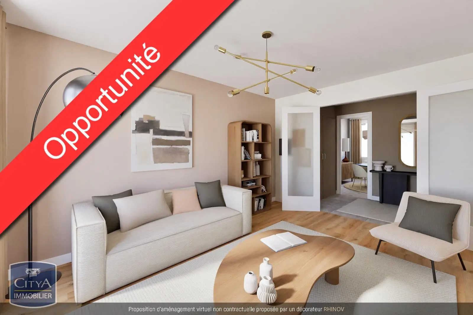 Photo 2 Appartement 3 pièces 56.01m²