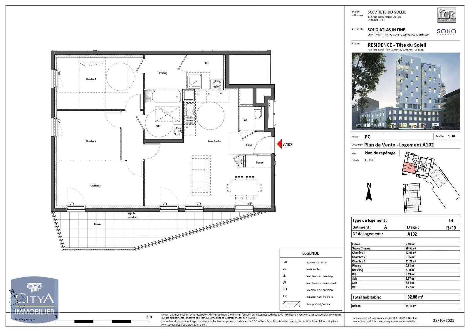 Photo 5 Appartement 4 pièces 82.88m²