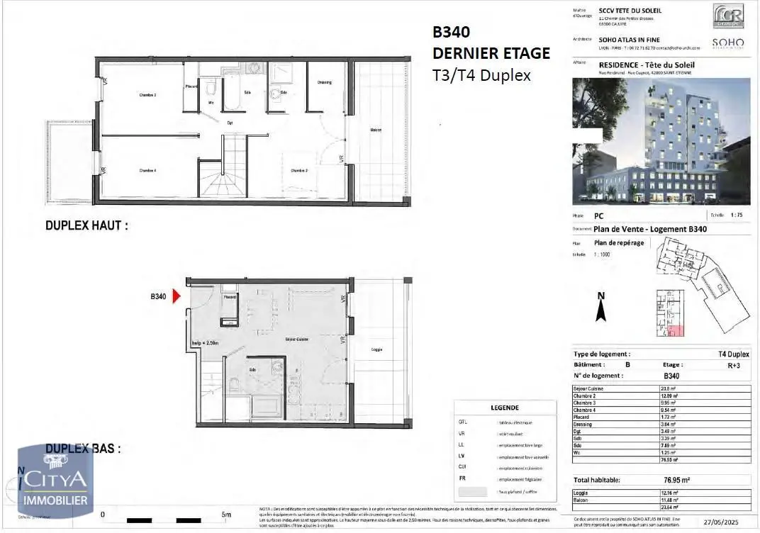 Photo 1 Appartement 4 pièces 76.95m²