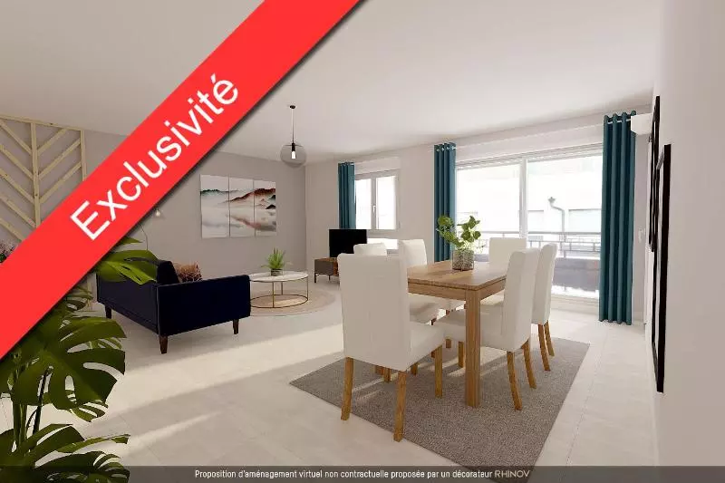 Illustration pour Appartement 4 pièces 99.96m² Photo Appartement 4 pièces 99.96m²