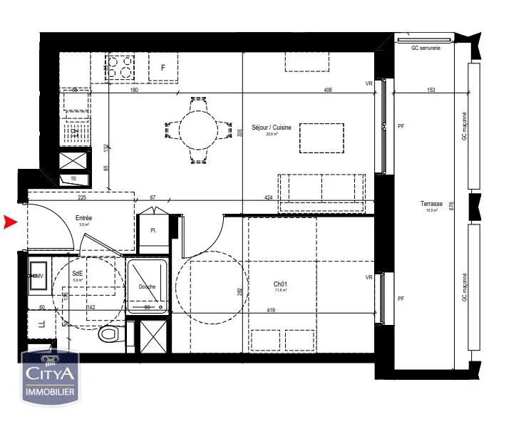 Photo 2 Appartement 2 pièces 41m²