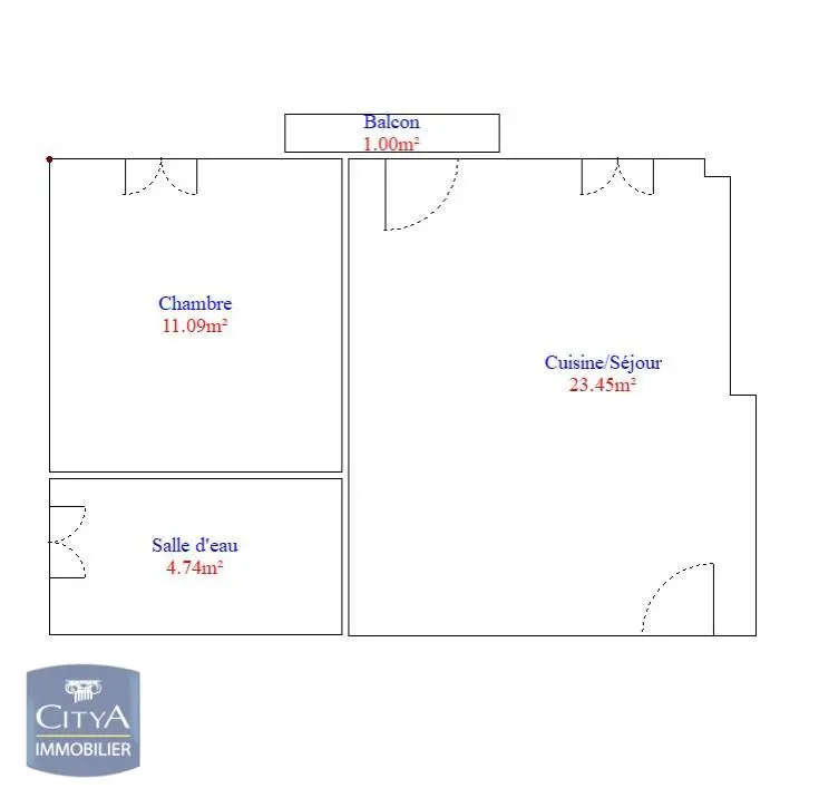 Photo 5 Appartement 2 pièces 39.28m²