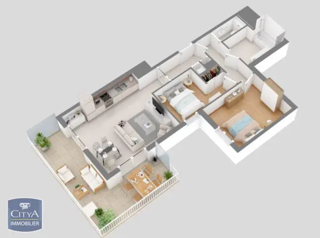 Photo 3 Appartement 3 pièces 60.32m²
