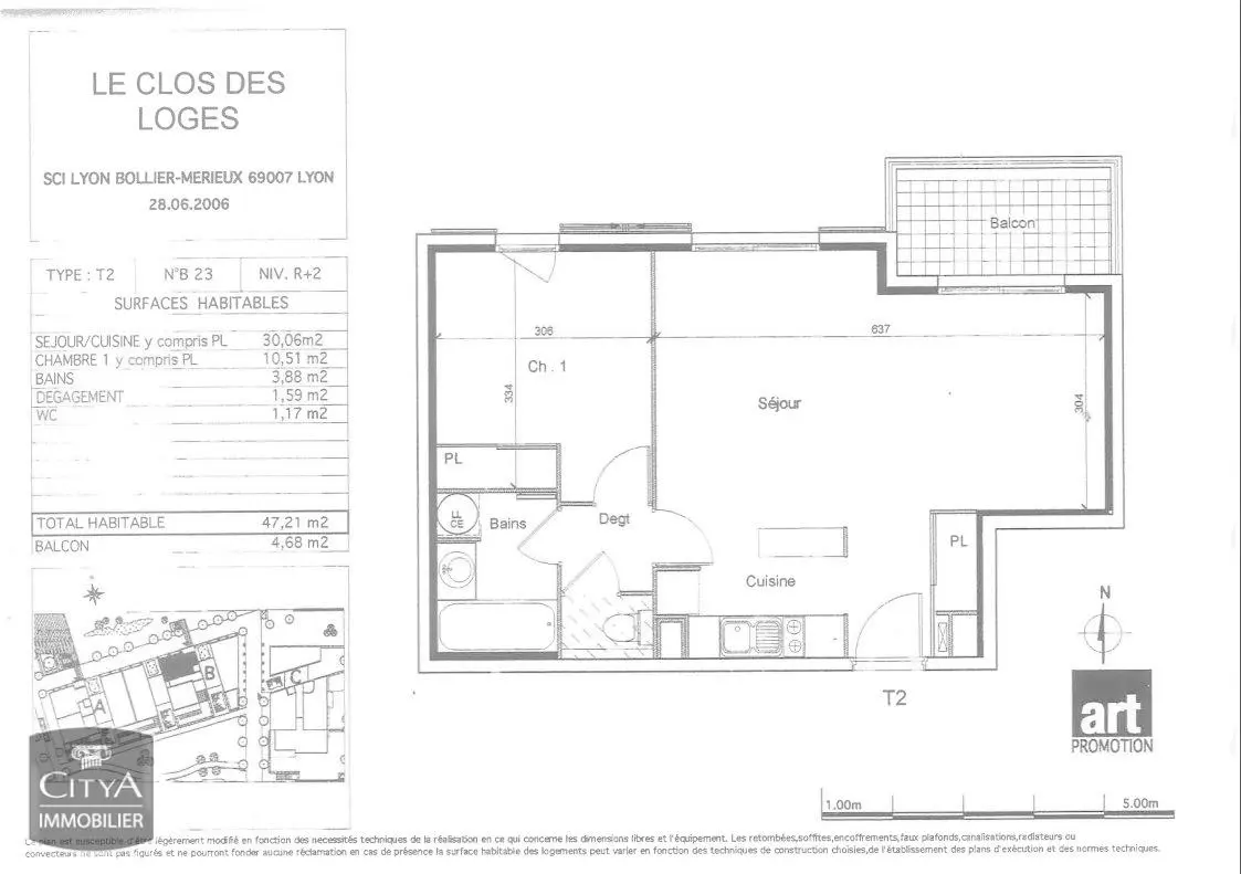 Photo 5 Appartement 2 pièces 47.21m²