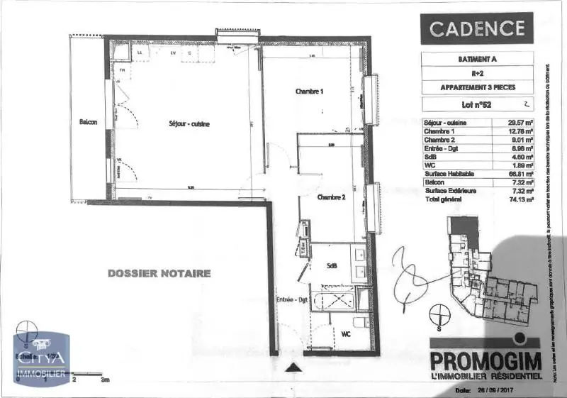 Photo 8 Appartement 3 pièces 66.81m²