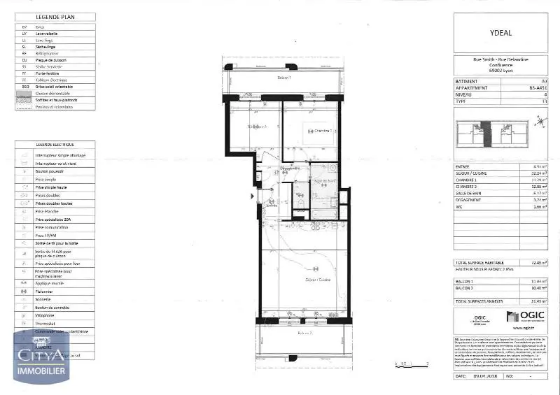Photo 10 Appartement 3 pièces 72.49m²
