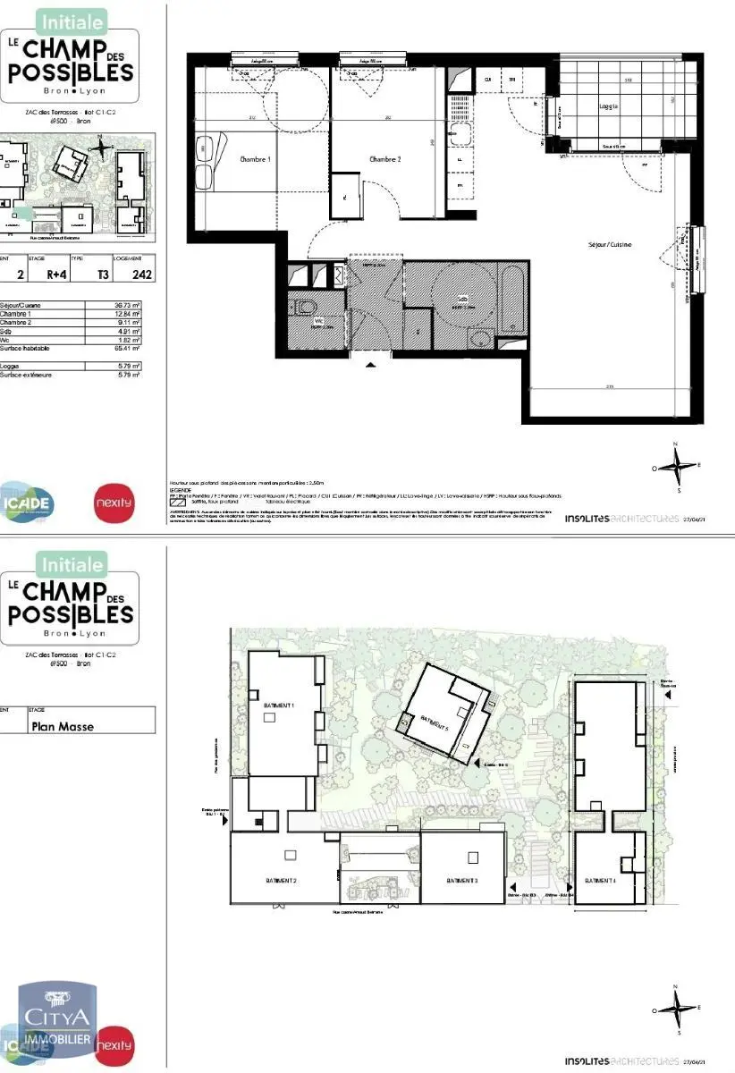 Photo 14 Appartement 3 pièces 65.41m²