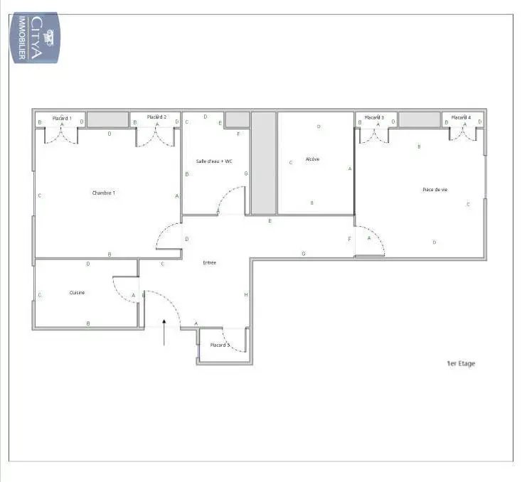 Photo 1 Appartement 2 pièces 59.2m²