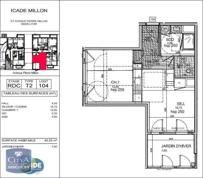 Photo 4 Appartement 2 pièces 42.5m²