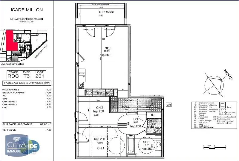 Photo 7 Appartement 3 pièces 67.7m²