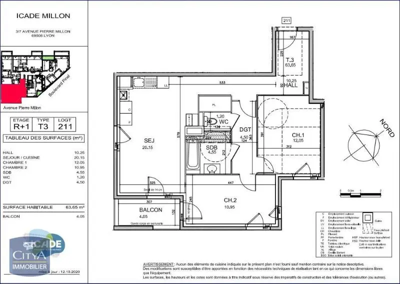 Photo 8 Appartement 3 pièces 63.6m²