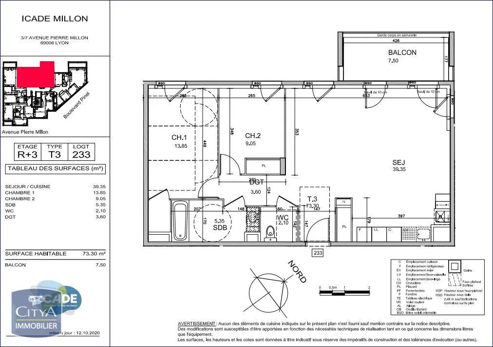 Photo 7 Appartement 3 pièces 73.7m²