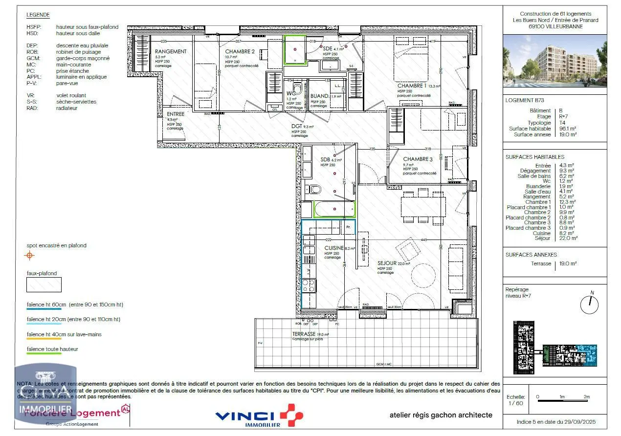 Photo 1 Appartement 4 pièces 96.1m²