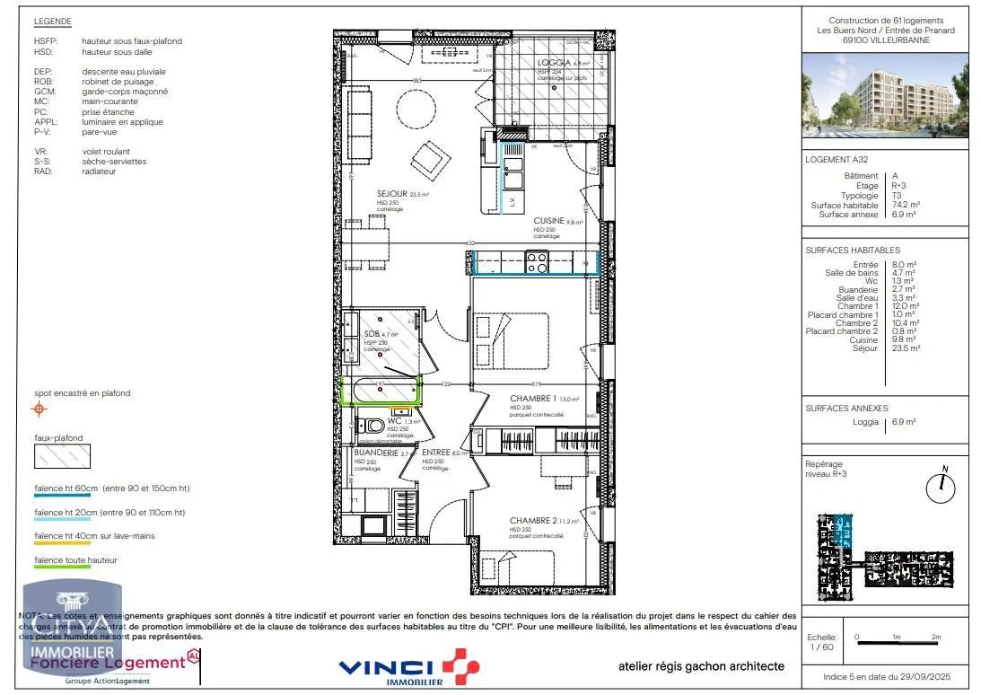 Photo 1 Appartement 3 pièces 74.2m²