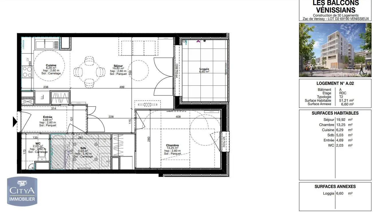 Photo 4 Appartement 2 pièces 51.21m²