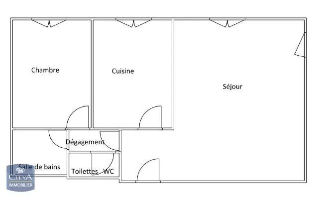 Photo 2 Appartement 2 pièces 51.7m²