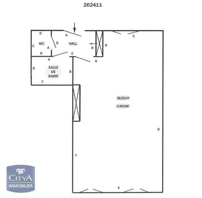Photo 2 Appartement 1 pièce 45.53m²
