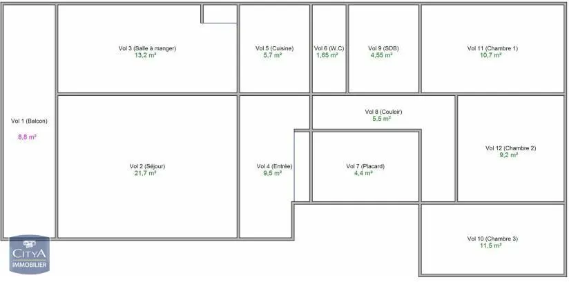 Photo 13 Appartement 4 pièces 97.6m²