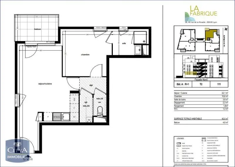 Photo 7 Appartement 2 pièces 42.7m²