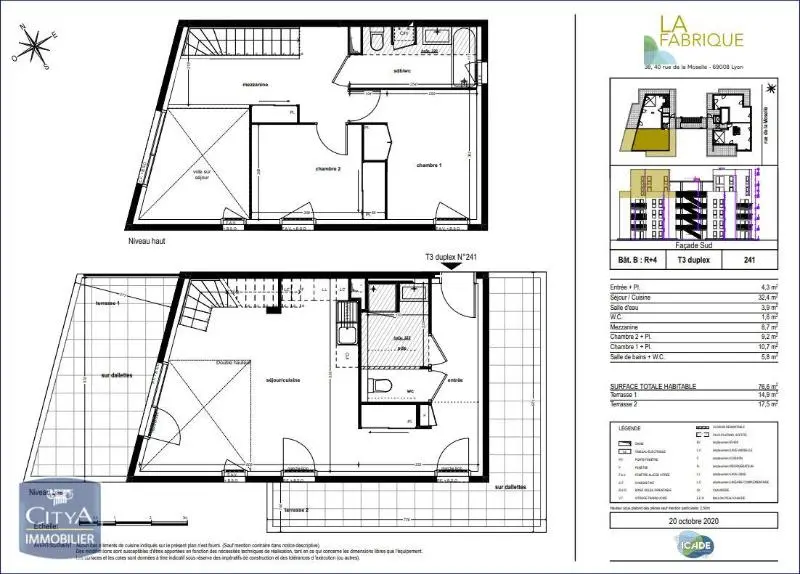 Photo 1 Appartement 3 pièces 77.6m²