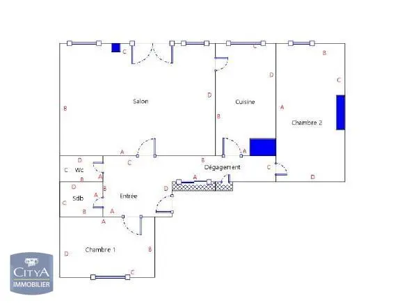 Photo 2 Appartement 3 pièces 62.3m²
