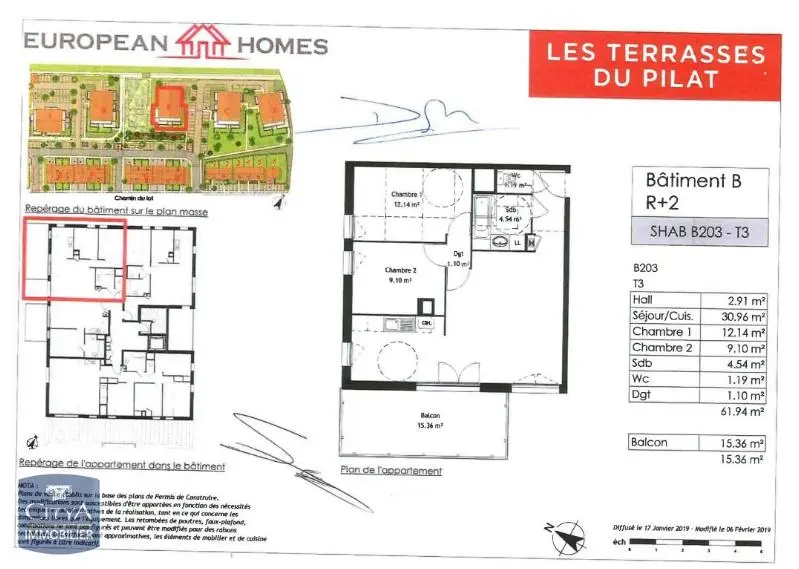 Photo 12 Appartement 3 pièces 61.94m²