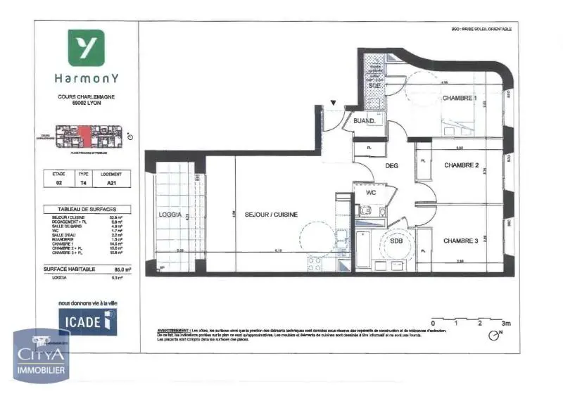 Photo 1 Appartement 4 pièces 85m²