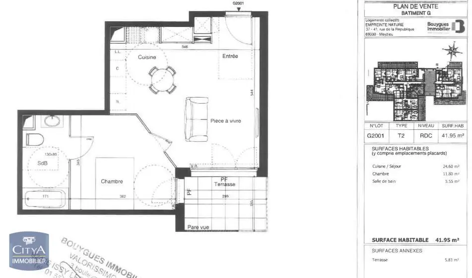 Photo 2 Appartement 2 pièces 41.15m²