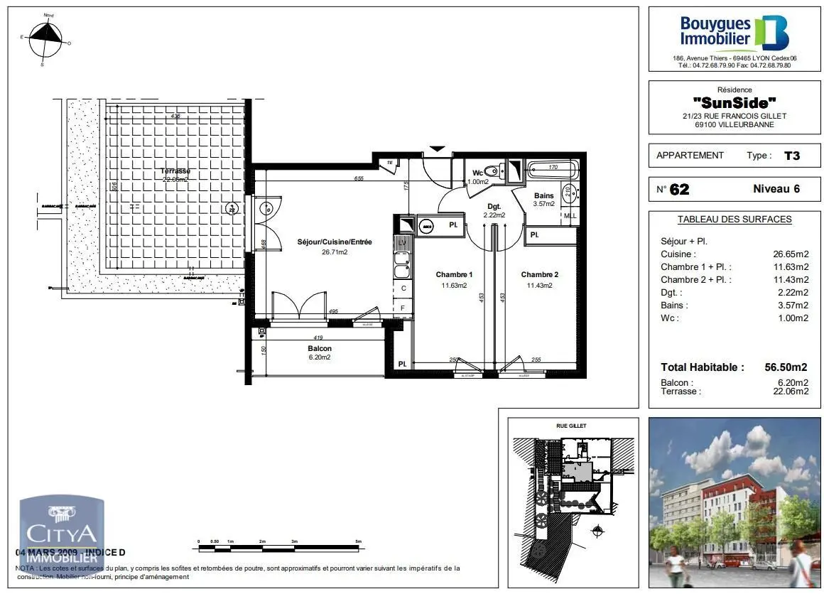 Photo 13 Appartement 3 pièces 56.5m²