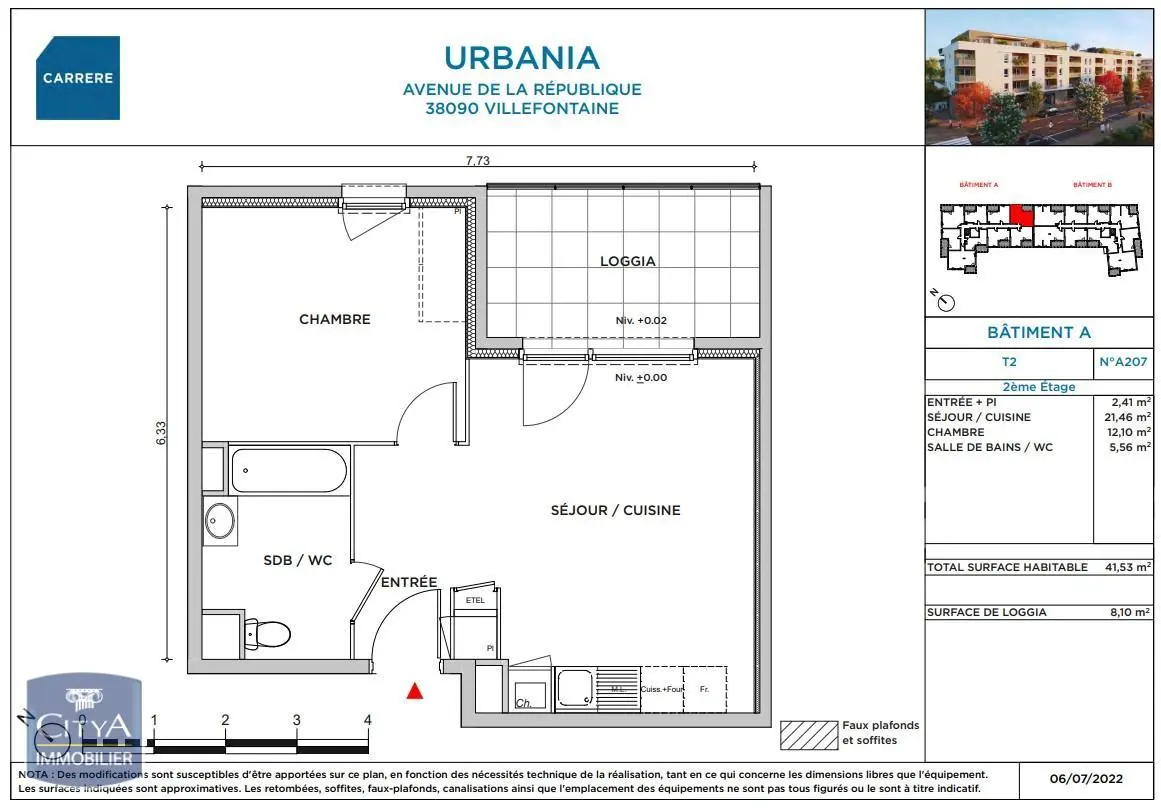 Photo 2 Appartement 2 pièces 41.53m²