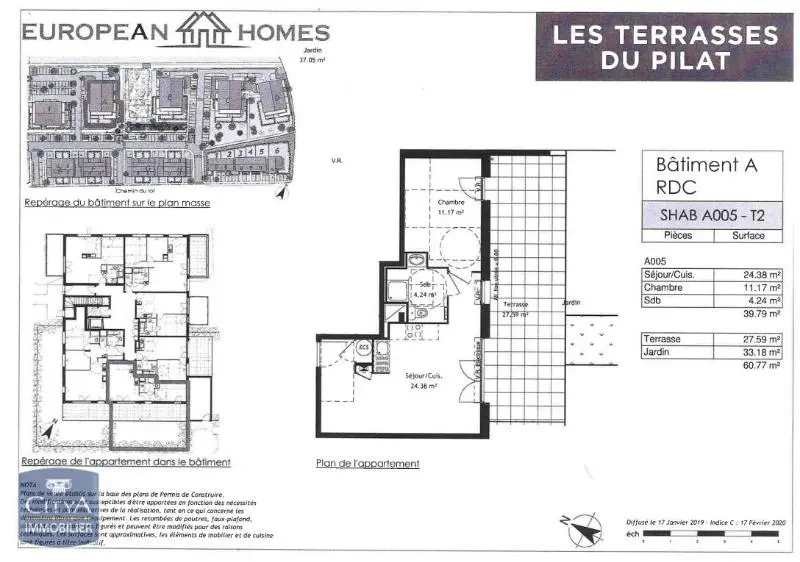 Photo 2 Appartement 2 pièces 39.79m²