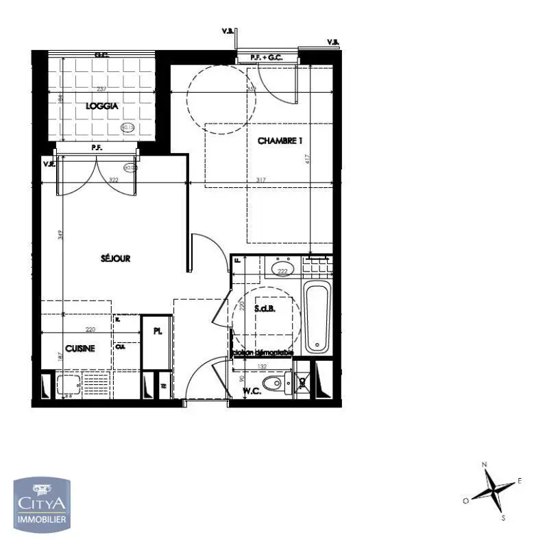 Photo 2 Appartement 2 pièces 39.4m²