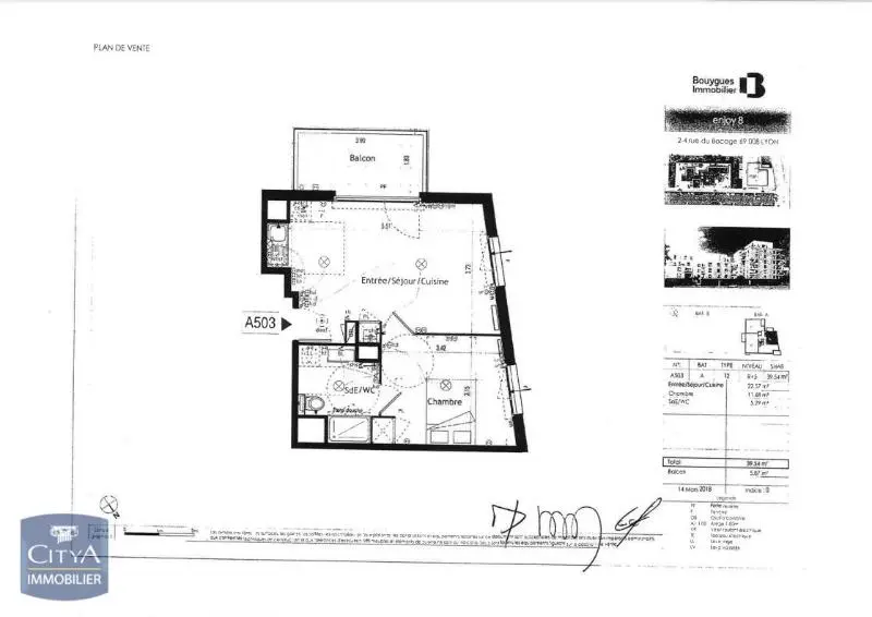 Photo 2 Appartement 2 pièces 40.08m²