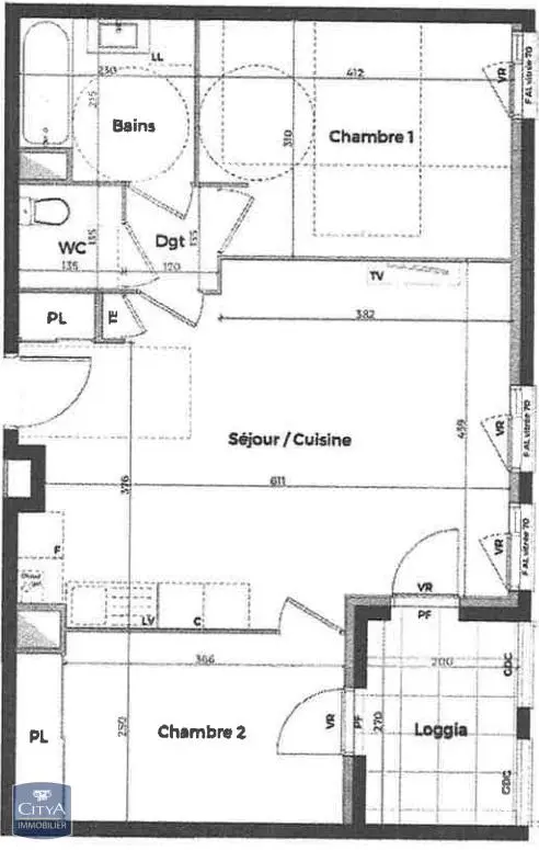 Photo 1 Appartement 3 pièces 59.62m²