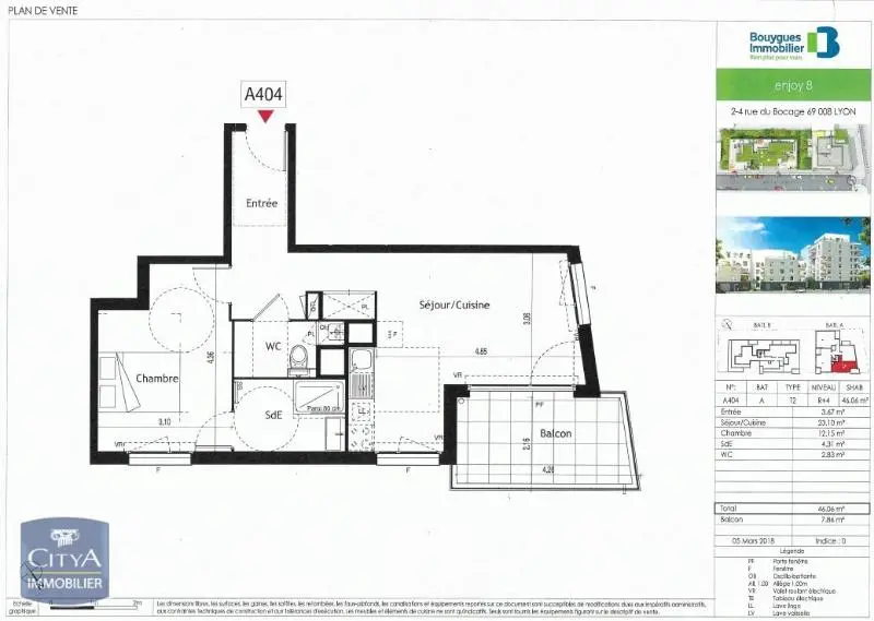 Photo 9 Appartement 2 pièces 46.06m²